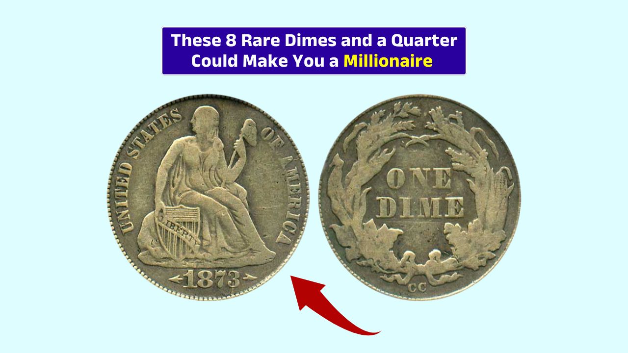 1873 CC Seated Liberty Dime